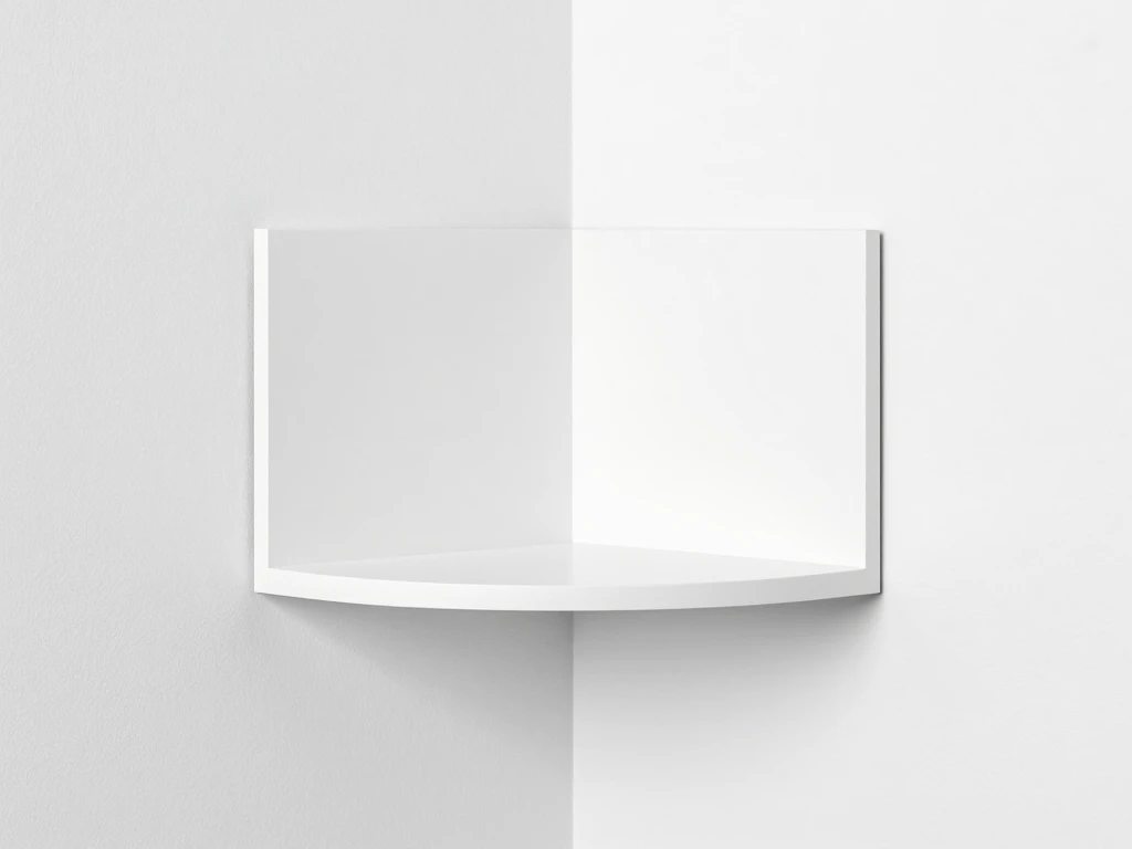 Minimalist corner shelf by Vorlumennlox